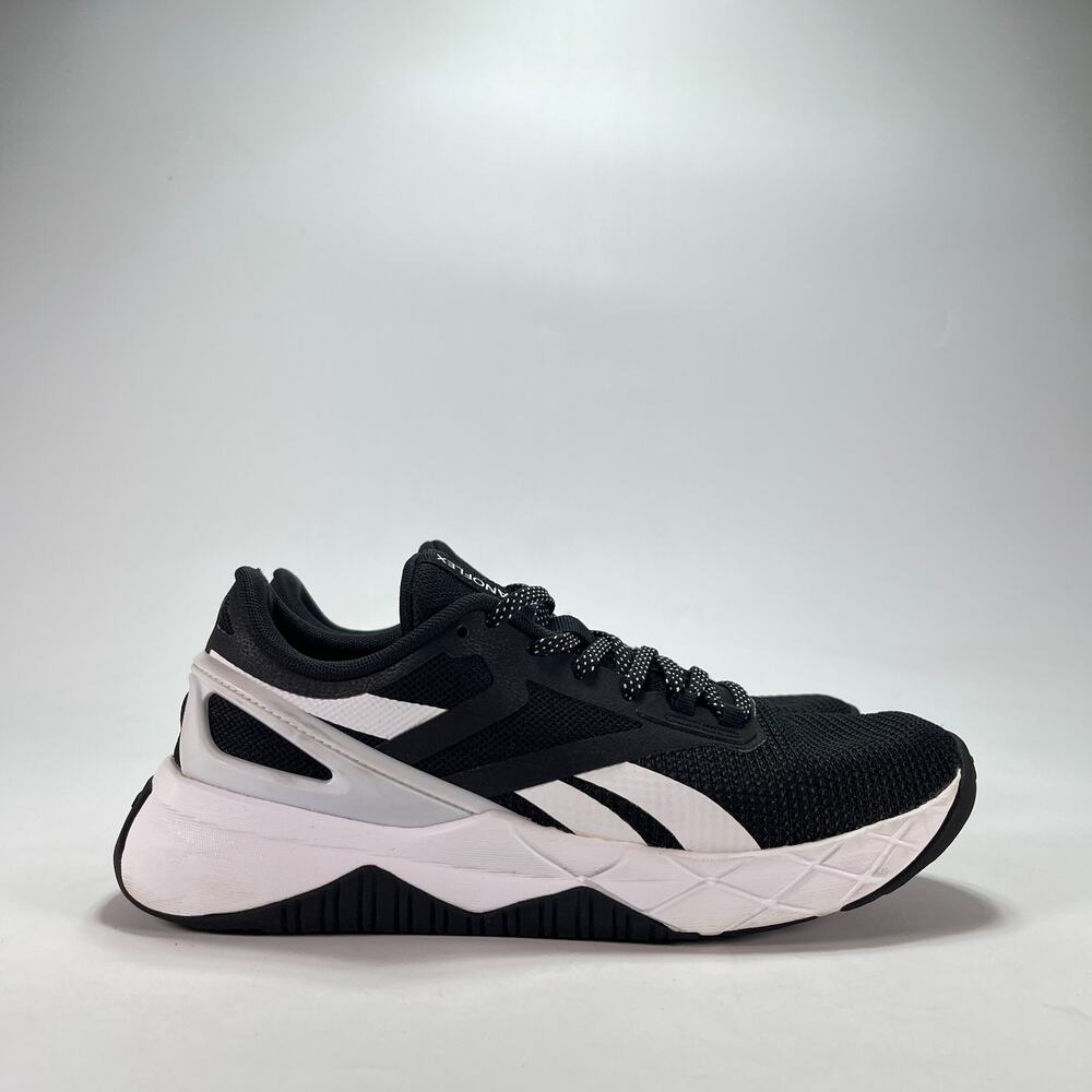 Reebok Nanoflex TR Core Black White Cross Training Shoes FZ0679 Women's Size 7.5
